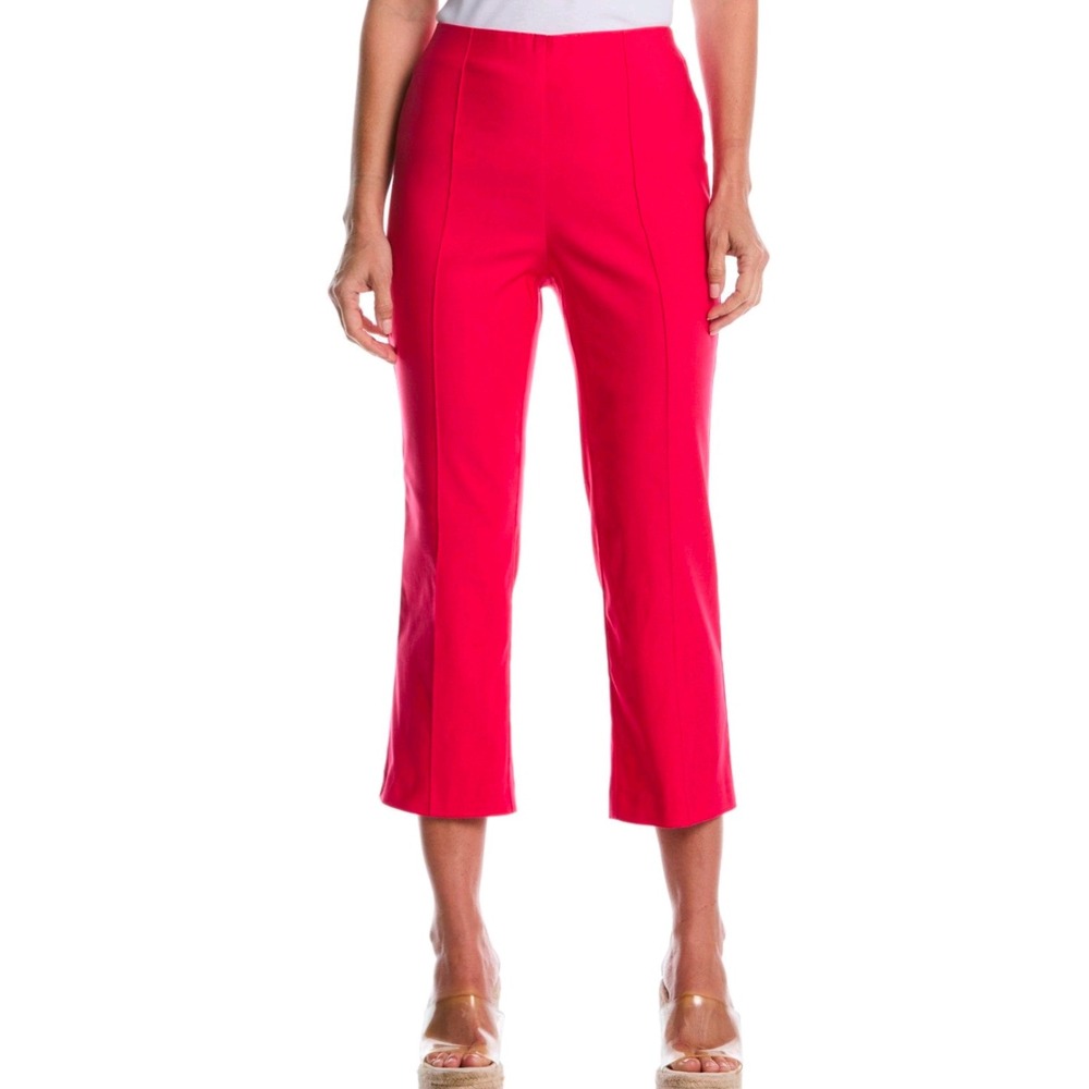 Women's Rafaella Crop pintuck pull on pants size 12 pink